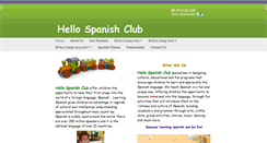 Desktop Screenshot of hellospanishclub.com