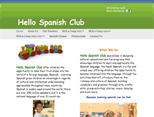 Tablet Screenshot of hellospanishclub.com